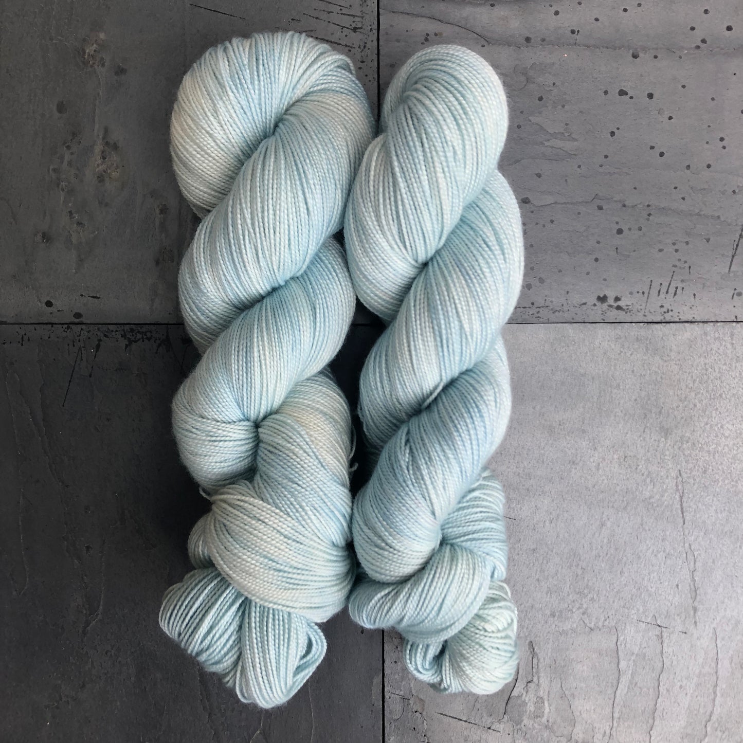 Powder Blue on Twisted Sister (Fingering)