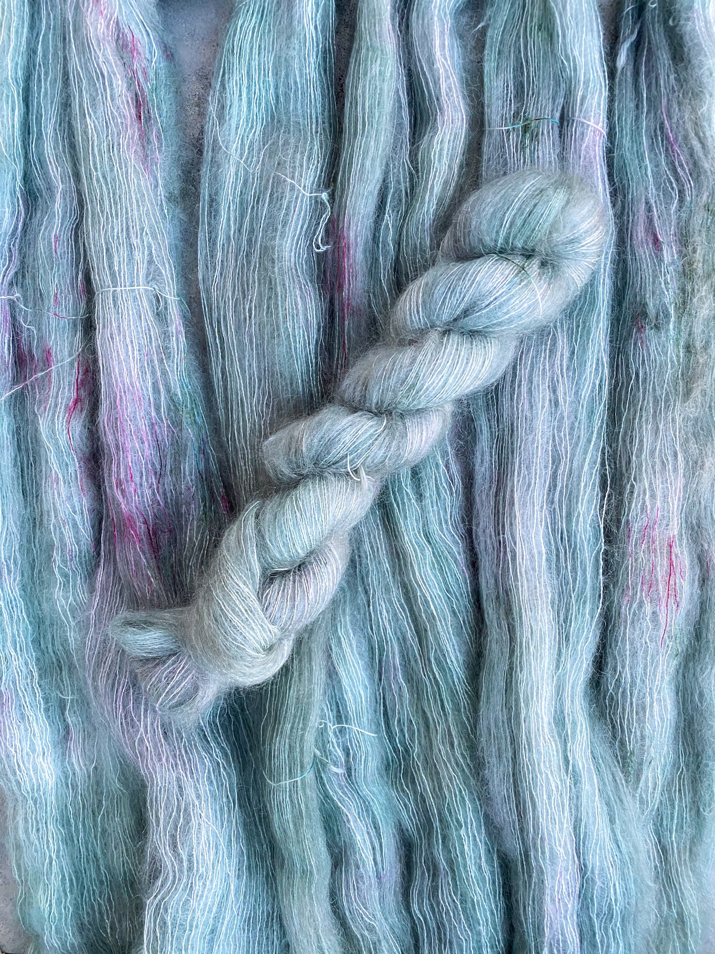 Foggy Currant on Kid Mohair
