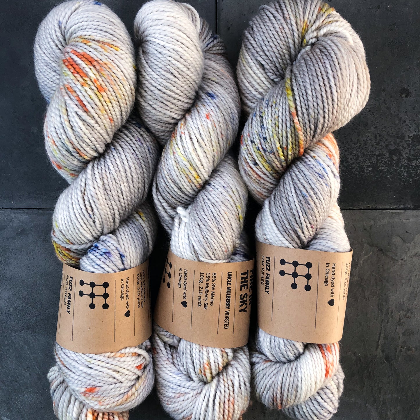 Fire in the Sky on Uncle Mulberry (Worsted)