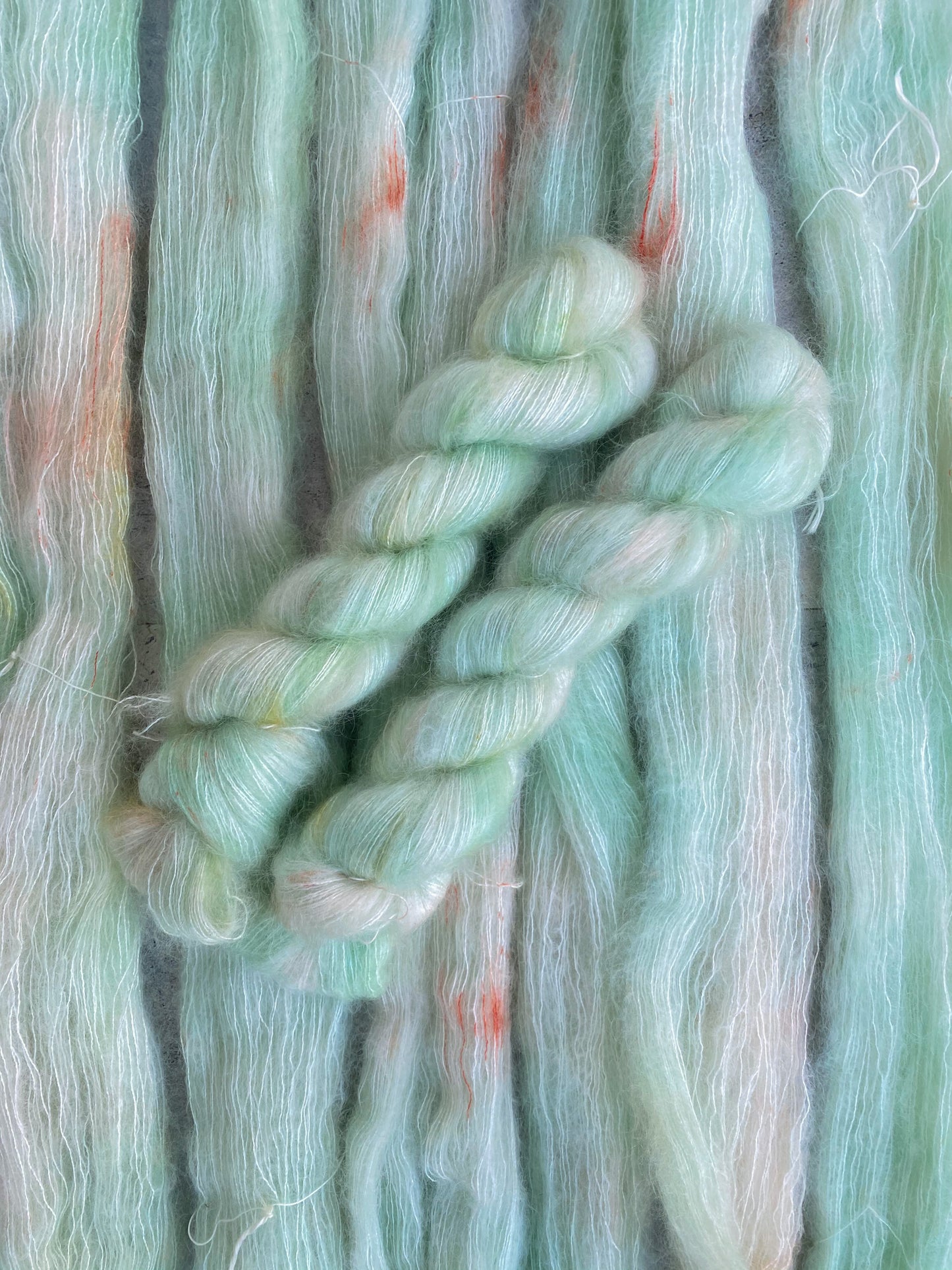 Robin’s Egg on Kid Mohair