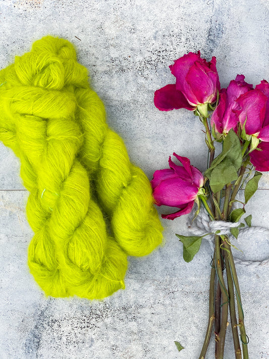 Midori Sour on Baby Suri Alpaca