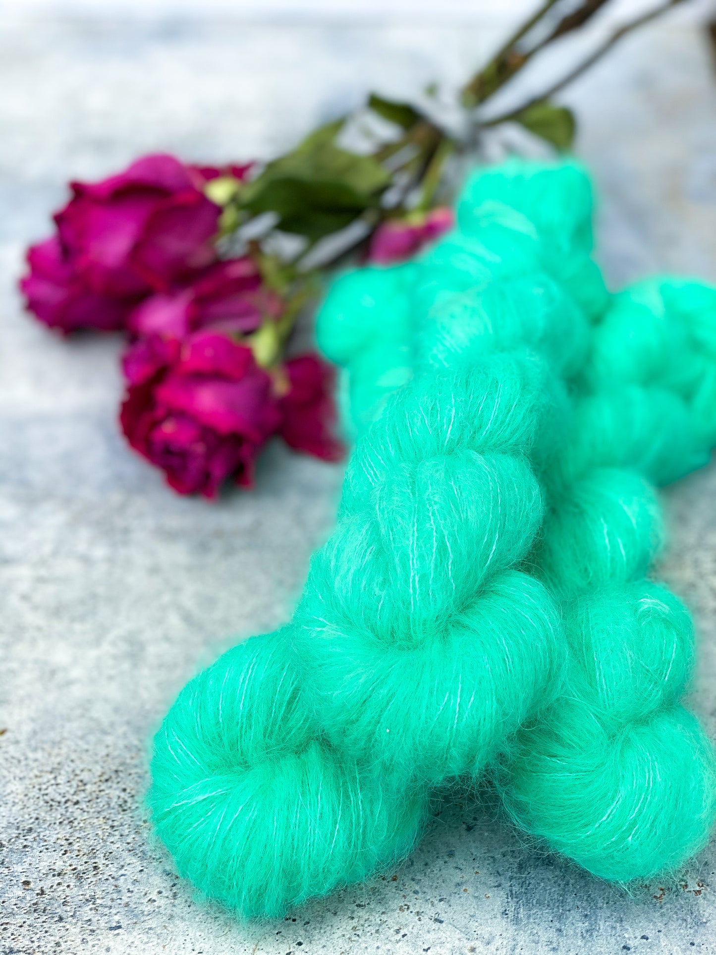 Double Mint on Baby Suri Alpaca