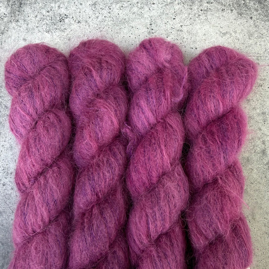 Plum on Baby Suri Alpaca