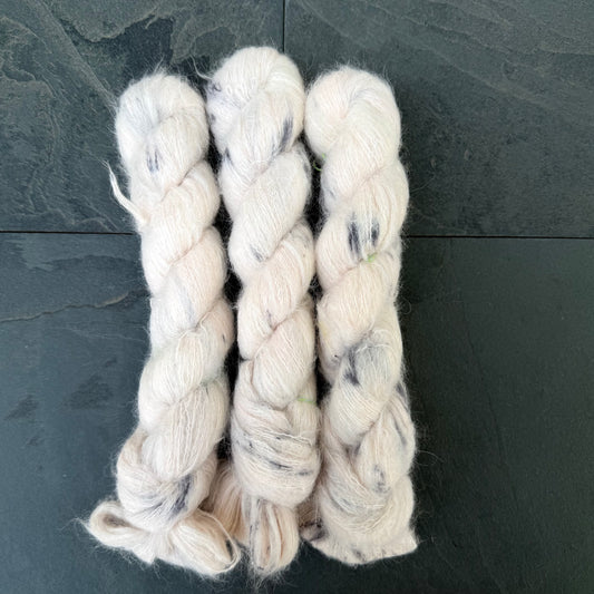 Pink Dalmatian on Baby Suri Alpaca