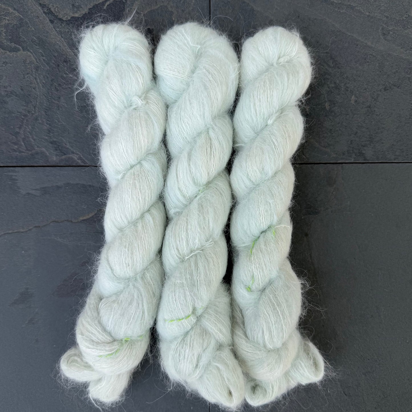 Powder Blue on Baby Suri Alpaca