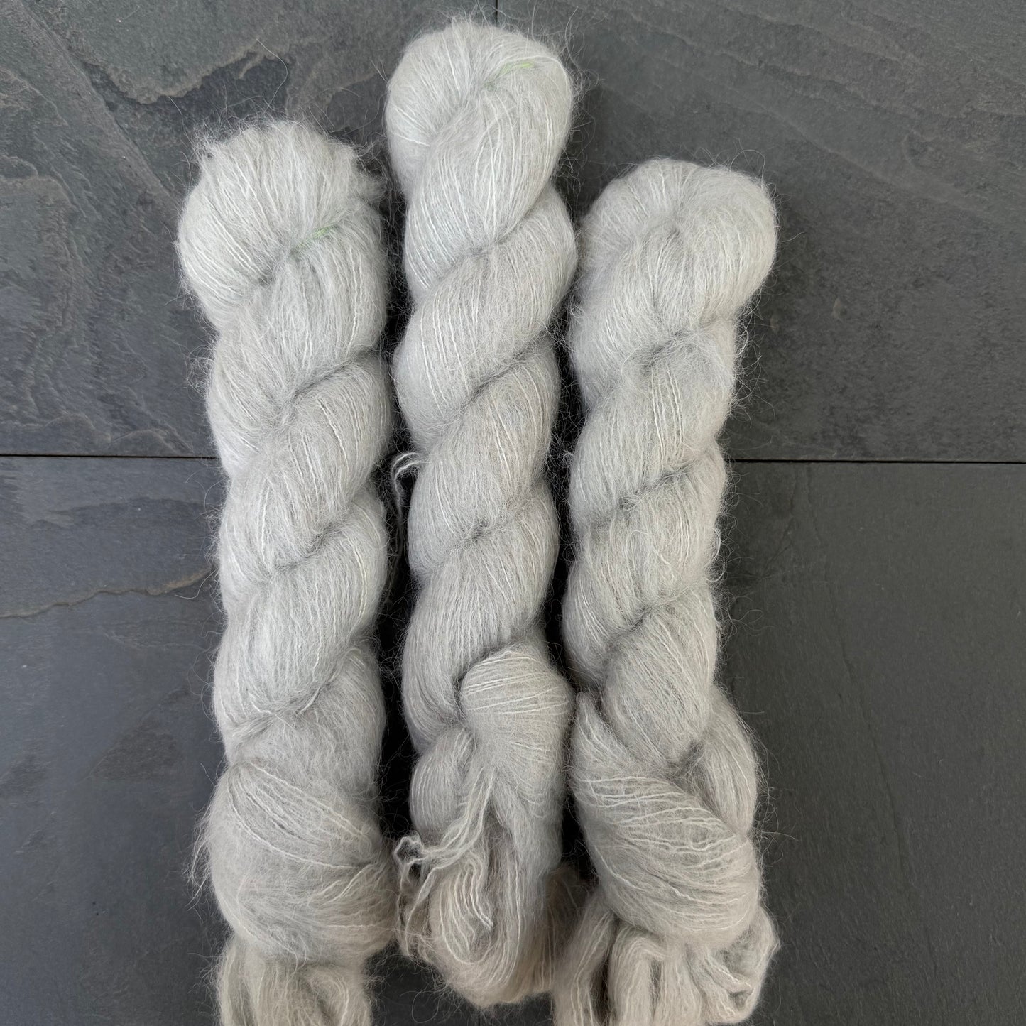 Winter Sky on Baby Suri Alpaca