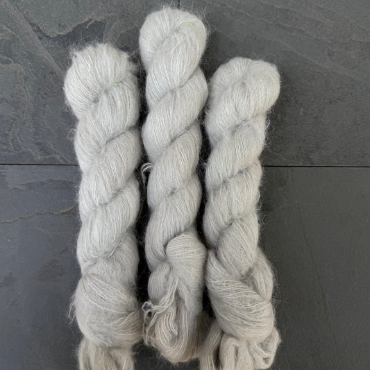 Winter Sky on Baby Suri Alpaca