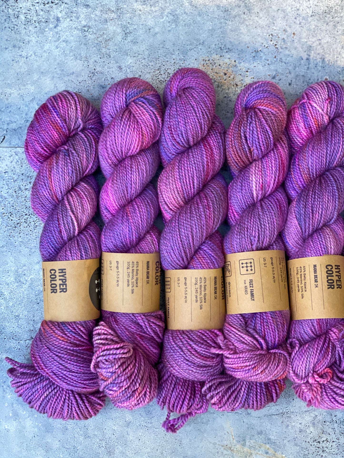 Hypercolor on Mama Bear DK