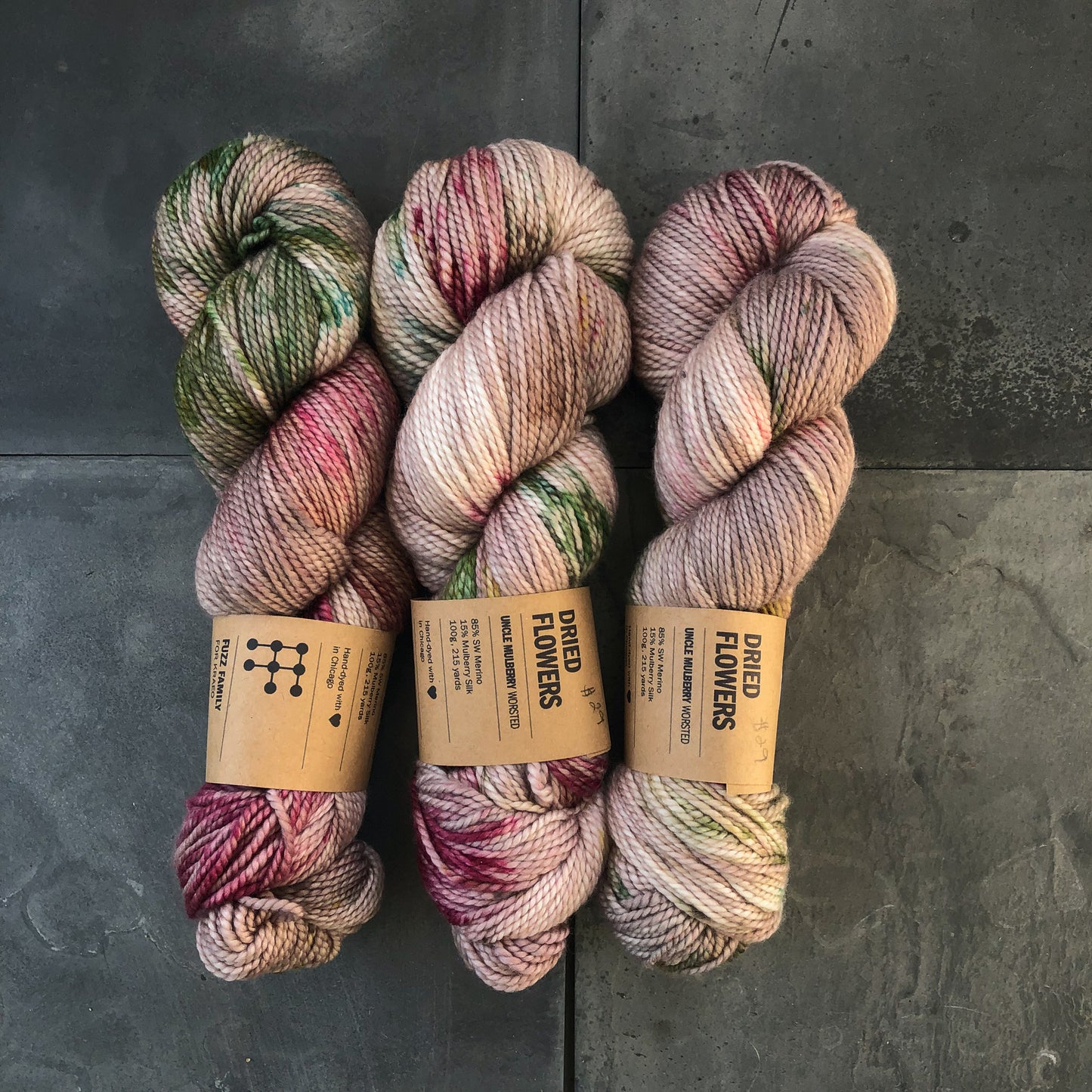 Dried Flowers on Uncle Mulberry (Worsted)