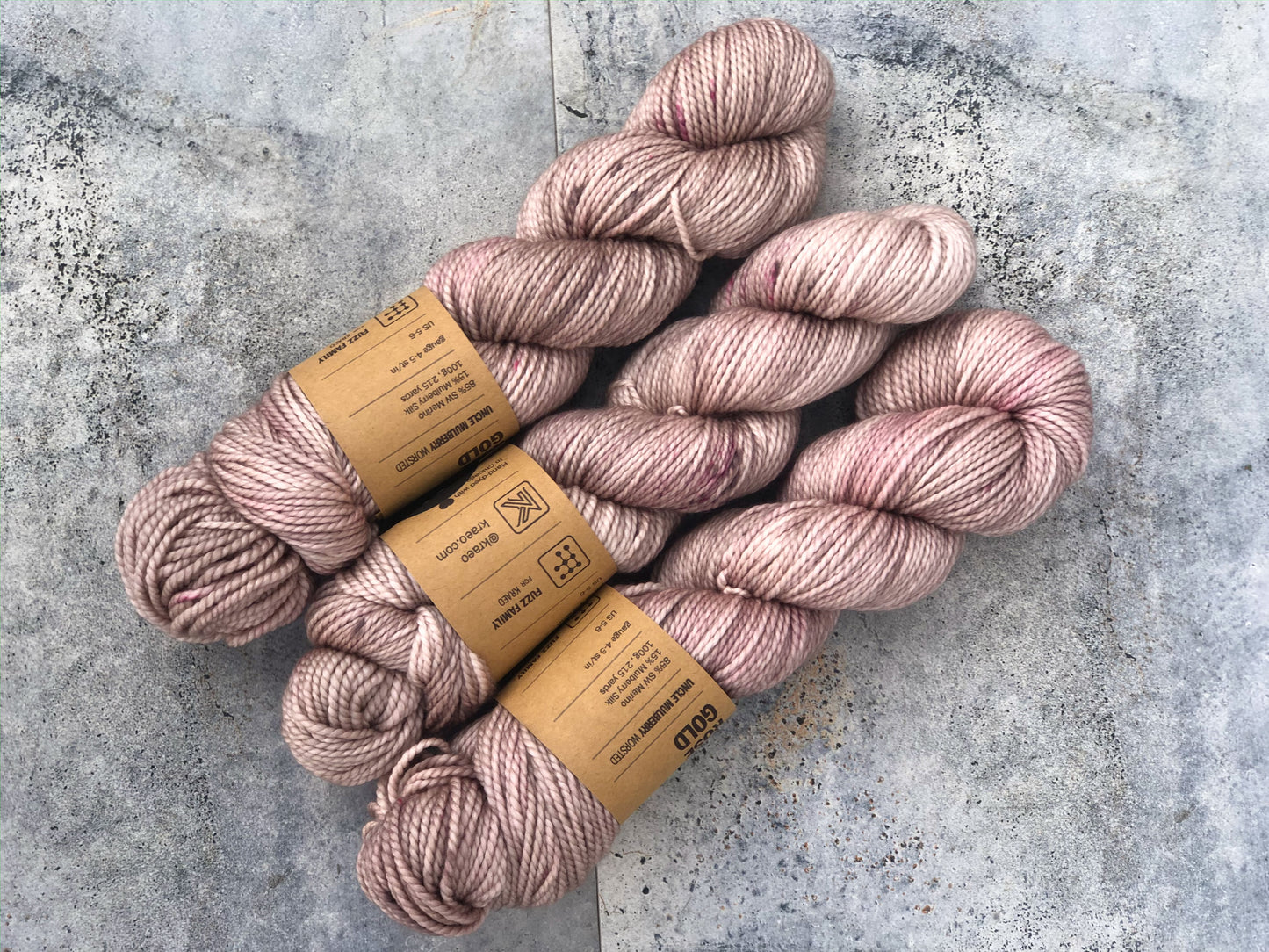 Rose Gold on Uncle Mulberry (Worsted)